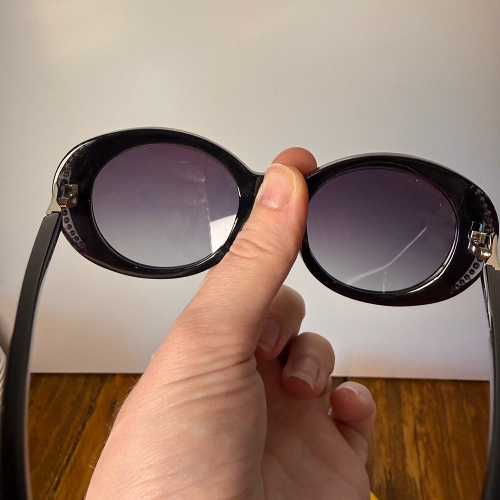 Swarovski Black Sunglasses with Yellow Case - Picture 5 of 12
